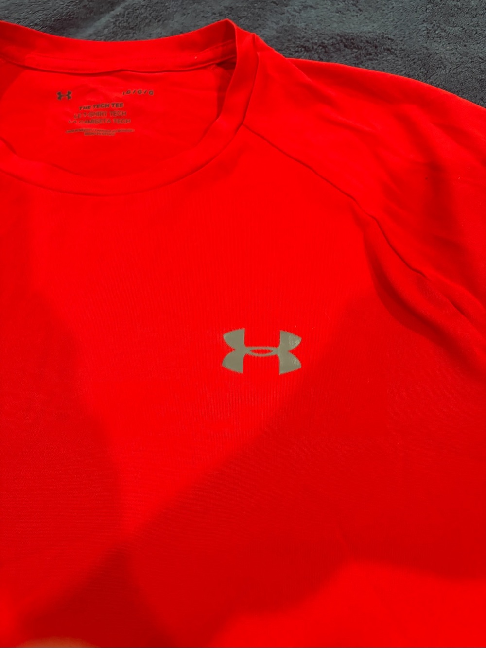 LG Men's Short-Sleeve Performance Tee - Red with Silver Logo